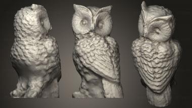 3D model Owl Sculpture 01 (STL)